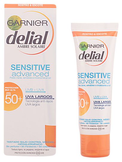 Crema avanzata sensibile per viso e décolleté spf 50 + da 50 ml