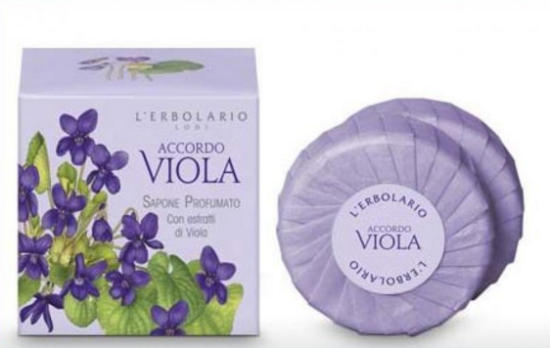 Sapone profumato con estratti di viola 100 gr