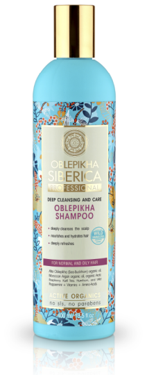 Oblepikha Shampoo per Capelli Normali e Grassi 400 ml