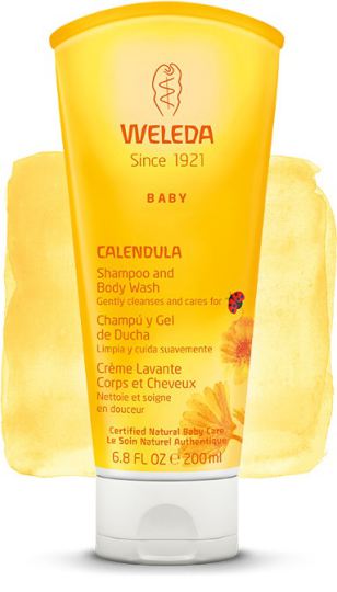 Shampoo e gel doccia 200ml Calendula.