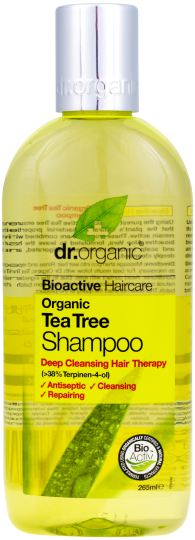 Shampoo con Organic Tea Tree