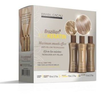 Kit trattamento ecocheratina brasiliana 3 x 110 ml