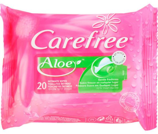 Salviette Intime all&#39;Aloe 20 Unità