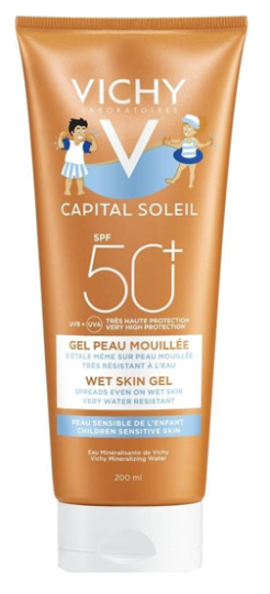 Soleil Capitale Pelle bagnata Gel per bambini spf 50+ 200 ml