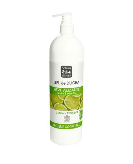 Gel doccia rivitalizzante al limone e aloe biologico 740 ml