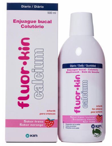 Collutorio per bambini Fluor Calcio Strawberry 500 ml