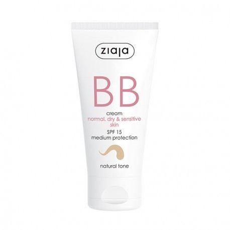 BB Cream Pelli Normali, Secche e Sensibili Spf15 Tono Naturale 50 ml