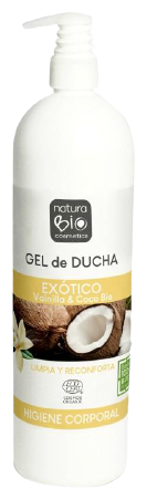 Gel doccia biologico esotico alla vaniglia e cocco 740 ml