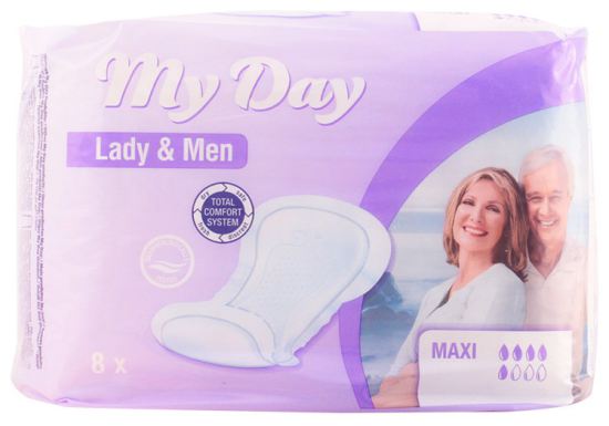 Lady & Man Maxi Incontinence Compresses 8 uds