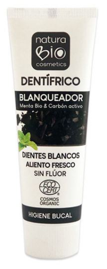 Dentifricio Sbiancante Menta Bio &amp; Carbone Attivo Senza Fluore 75 ml