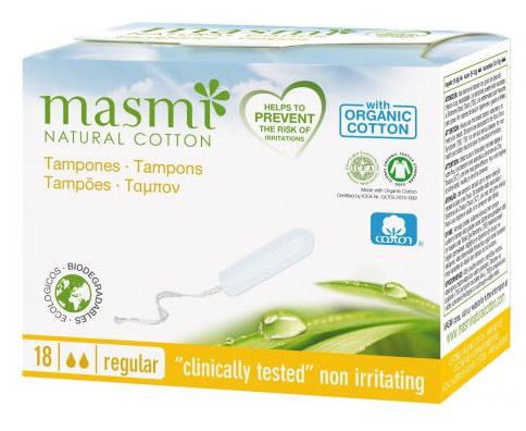 Tamponi in cotone biologico con applicatore 18 pz