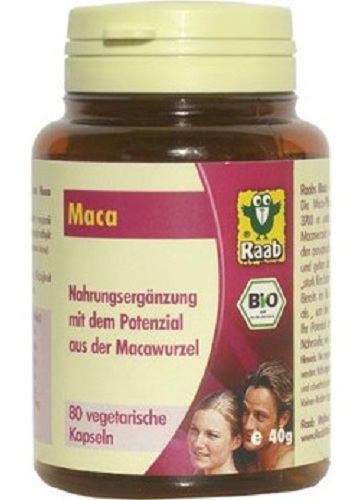 Maca biologica pura, 80 capsule