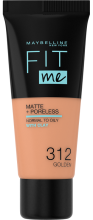 Fit Me Matte+Poreless Foundation #312-Golden