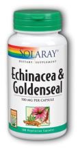 Echinacea Root &amp; Goldenseal Root 100 capsule vegetali da 500 mg