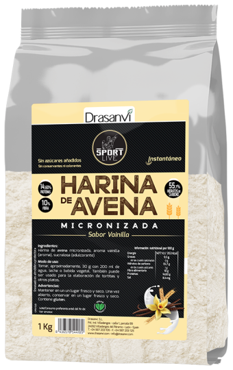 Farina d&#39;avena Vanilla Sport live 1 kg