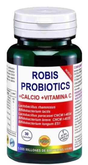 Probiotico + Calcio + Vitamina C 30 Capsule