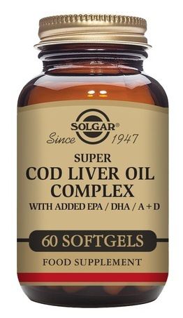 Complesso di olio di fegato di merluzzo Super Cod 60 capsule