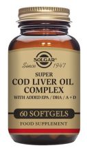 Complesso di olio di fegato di merluzzo Super Cod 60 capsule