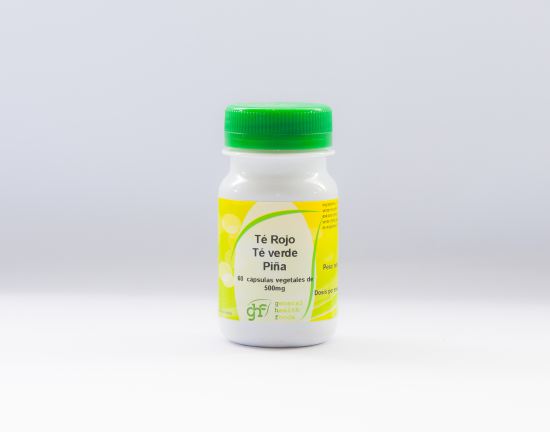 Tè verde, tè rosso e ananas 60 capsule 500 mg