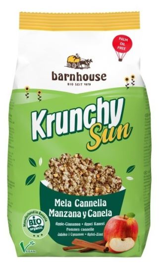 Bio Krunchy Sole Mela Cannella 375 gr