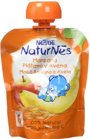 Sacchetto Naturnes Mela Avena Banana 6 mesi 90 gr