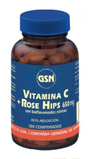 Rosa Canina Vitamina C + 650Mg.con Bioflav.citr.100C