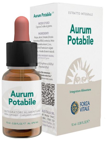 Bere Aurum (Gold) del metallo 10ml spagirica.