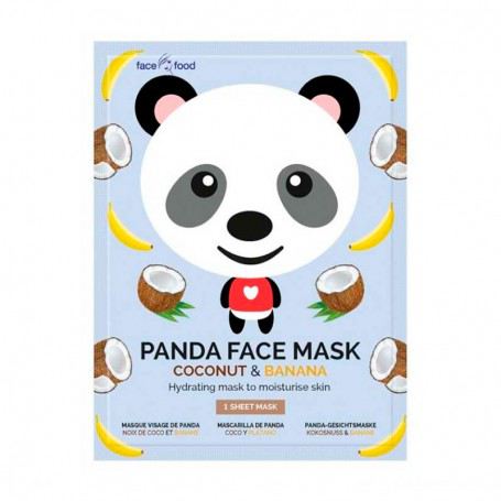 Maschera viso panda banana e cocco