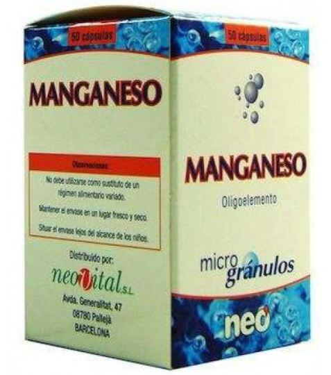 Pellets manganese Neo 50 Cap.