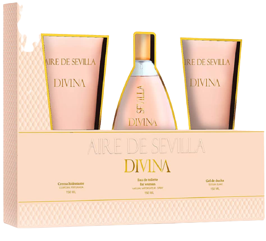 Divina Eau de Toilette Spray Set 150 ml + 3 pezzi