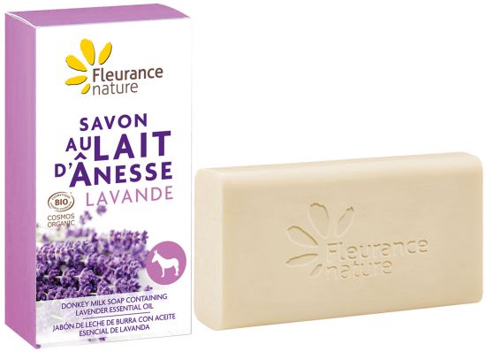 Sapone al latte d&#39;asina con olio essenziale di lavanda