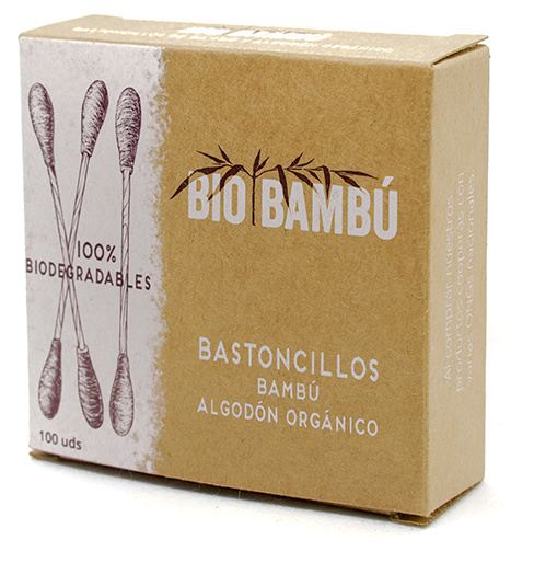 Boccioli di bambù e cotone organico 100 unità