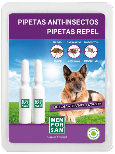 Pipette anti-insetti per cani 2 unità