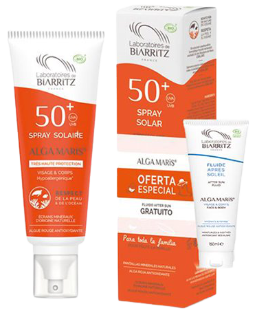 Spray solare viso e corpo Spf50+ 150 ml + doposole 30 ml