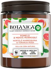 Candela aromatica di cera naturale Pompelmo e Menta del Marocco 205 gr