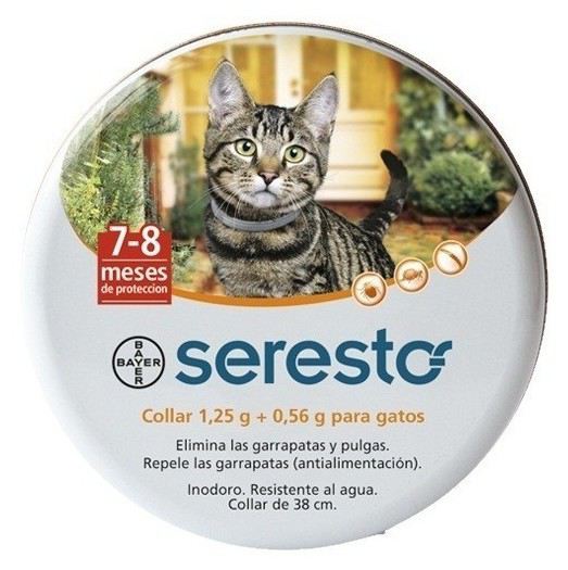 Seresto Collar 1,25 g+0,56 g para gatos